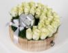 Picture of 30 White Roses With Chocolate