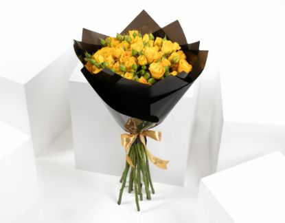 Picture of Yellow Baby rose Bouquet 