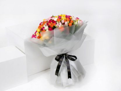 Picture of Rainbow bouquet | 50 Baby Roses